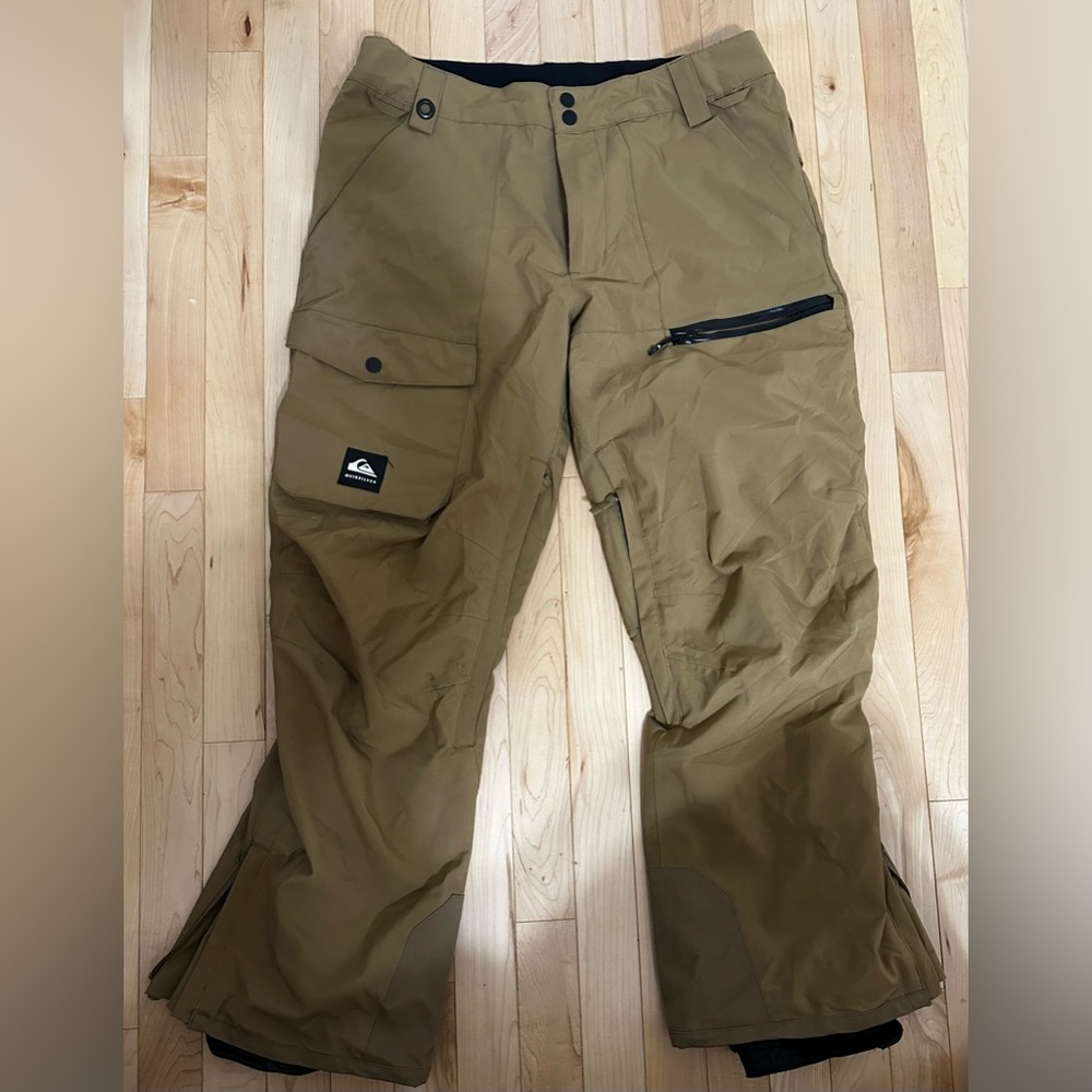 QUIKSILVER Men's UTILITY Short Snow Pants Size Medium